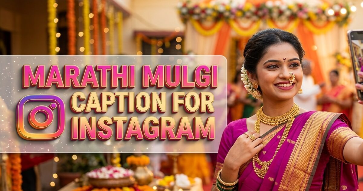 Marathi Mulgi Caption for Instagram : ट्रेंडमध्ये ठेवणारे ढासू इंस्टा कॅप्शन
